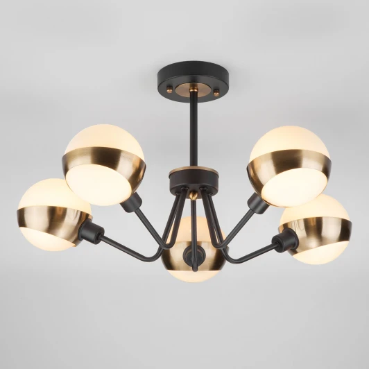 70093/5 черный Потолочная люстра Eurosvet Jasper 70093/5 черный