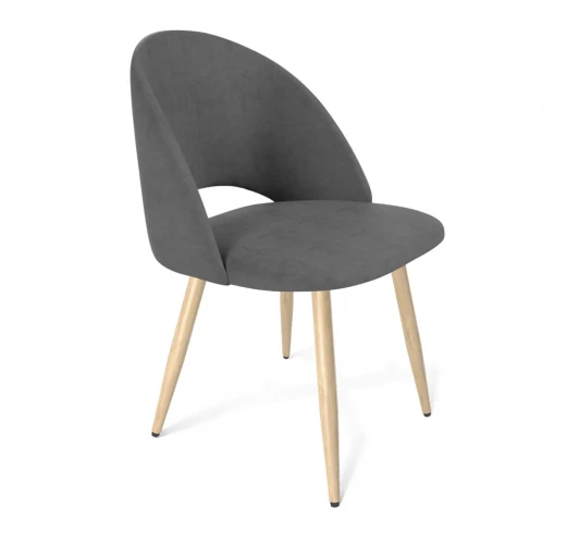 1306227001 Стул Sheffilton SHT-ST34/S95-W платиново-серый/прозрачный лак/черный муар 1306227001