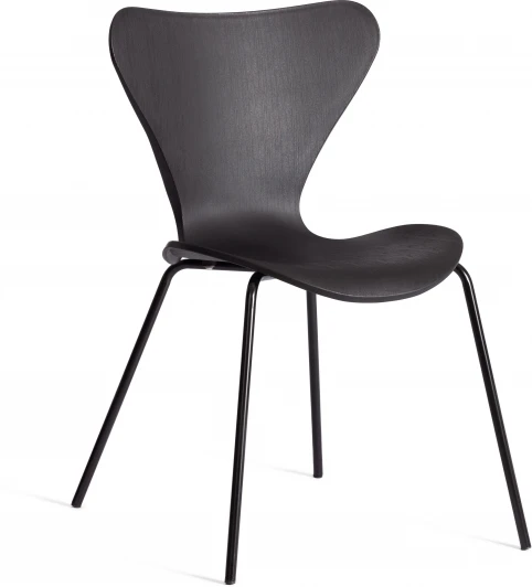 21832 Стул Jacobsen (mod DC 102-1) / 1 шт. в упаковке Tetchair (Пластик,Металл/Черный),Черный) арт. 21832