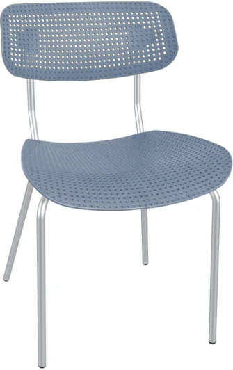 6231798816 Стул SHT-S85М синий морена 1604559-е/хром лак Sheffilton 6231798816