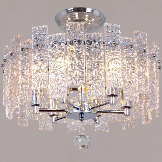 89043-0.3-06 Потолочная люстра на штанге хрустальная Reluce 89043-0.3-06