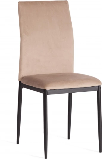 20550 Обеденный стул Tetchair CAPRI (Металл,Вельвет/Бежевый,Черный)