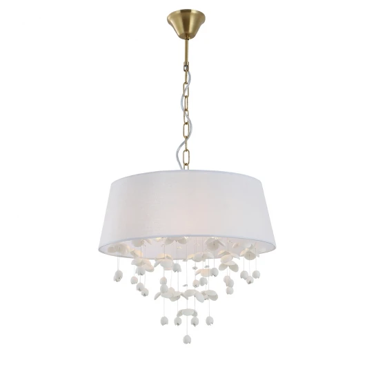 V000558 Подвесная люстра с керамическими подвесками (13029/6P White) Indigo Tenerezza V000558 (220V, на цепи)