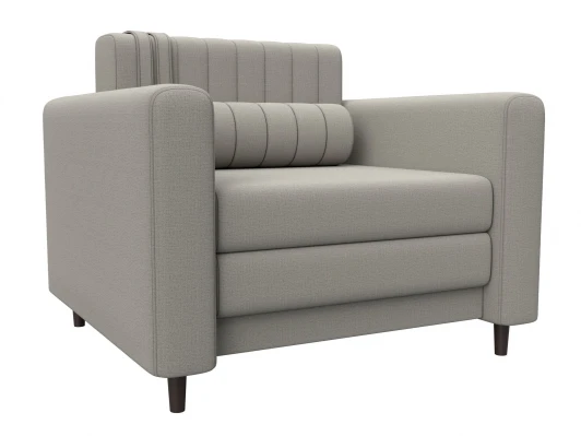 132542 Кресло Лига-070 (ЛДСП,Брус,Фанера/Дерево/Рогожка/Бежевый) Лига Диванов 132542