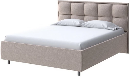 2014847 PROxSON Кровать Chessy без основания (Ткань: Велюр Gratta 2 Латте) 160x200