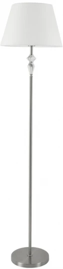 8274/1F Торшер с выключателем Lumion Vermont 8274/1F никель/белый/серый, металл/керамика/ткань Е27 1*60W 220V