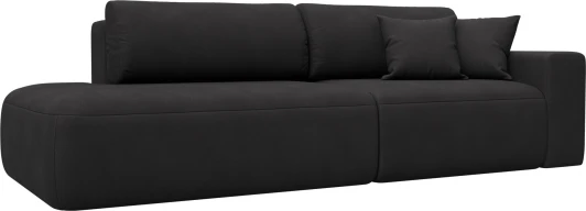 127720 Диван прямой Лига-036 НПБ Модерн подлокотник справа Лига Диванов (Замша) арт.127720