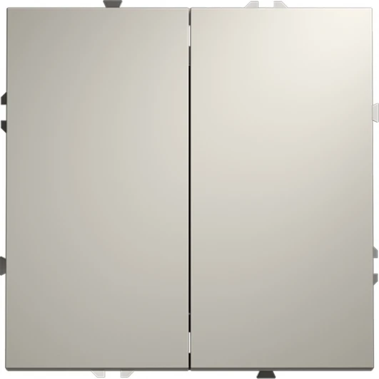 VLS020103 Выключатель двухклавишный (кашемир) Voltum S70 VLS020103