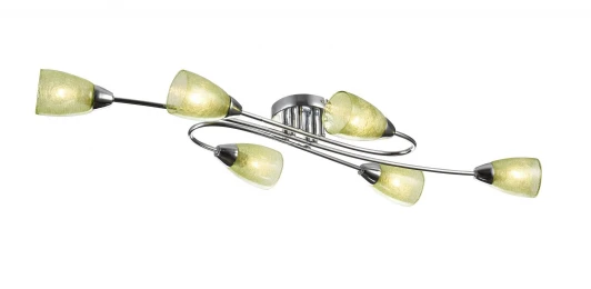 FR5104-CL-06-GN Потолочная люстра Freya Flash FR5104-CL-06-GN