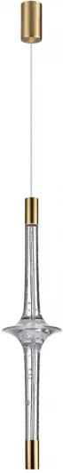 6689/7L Подвесной светильник Odeon Light 6689/7L античная бронза/металл/акрил IP20 LED 7W 3000K Olla (220V, на проводе, круглые)