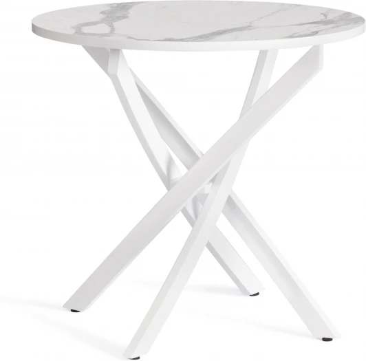 20620 Кухонный стол Tetchair MANZANA (ЛДСП,HPL,Металл/Белый)