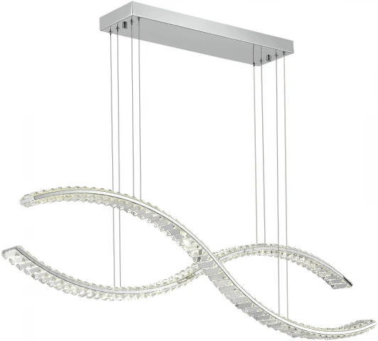 SL6206.103.50 Подвесной светильник ST Luce Aceno SL6206.103.50 Хром/Прозрачный LED 1*50W 3000K (220V, на тросе)