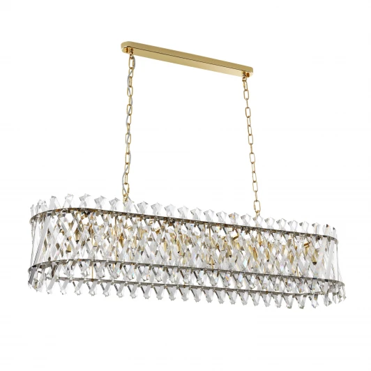 ML.20213.10 GD Подвесная люстра хрустальная Modelux MODELUX ML.20213.10 GD