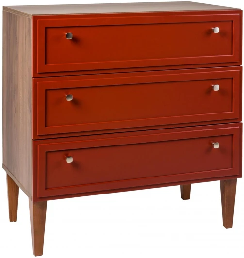 40095503hM_кармин Комод R-Home 3 ящика Norton кармин
