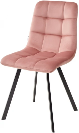 UDC8025BLV52 Обеденный стул M-City CHILLI SQUARE BLUVEL-52 PINK, велюр