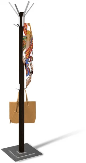 0882102202 Вешалка Альберо SHT-CR11 венге/алюм.мет Sheffilton 0882102202