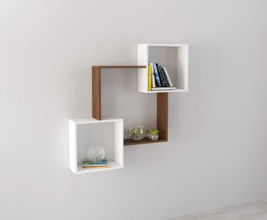 00-00028807 Полка ТЭКС навесная ПН-2, орех донской/белый