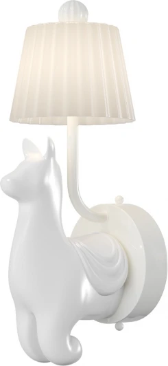 MOD377WL-L6W3K Бра Maytoni Senor Alpaca MOD377WL-L6W3K (для детской, LED, 220V, выключатель, животные, для девочки)
