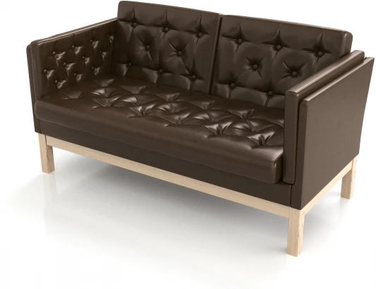 20713 Диван Arsko Айверс М сосна темно-коричневый кожзам
