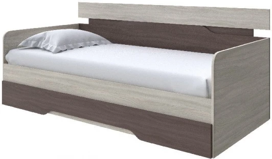 2019793 Без бренда Кровать-Софа Milton (ЛДСП Ясень Шимо Светлый/Ясень Шимо Темный) 90x190