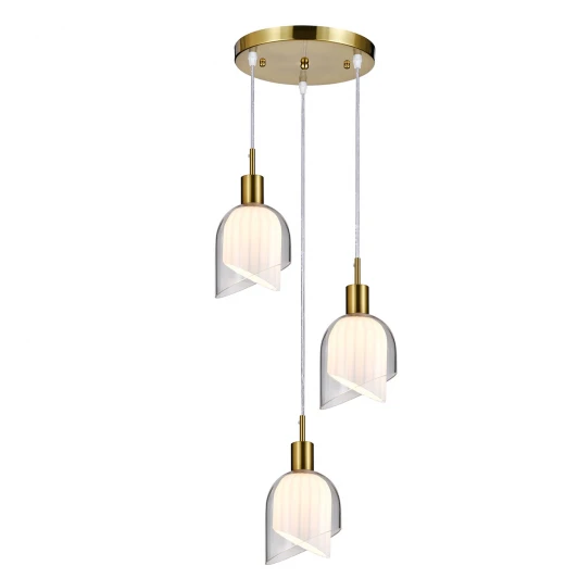 V000615 Подвесной светильник Indigo Rintocco V000615 (11074/3P Brass)