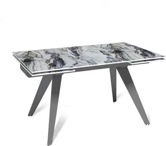 50951000001280 Стол раскладной Rhein (140+40+40), керамика глянцевая Cold Jade Top Concept (21175)
