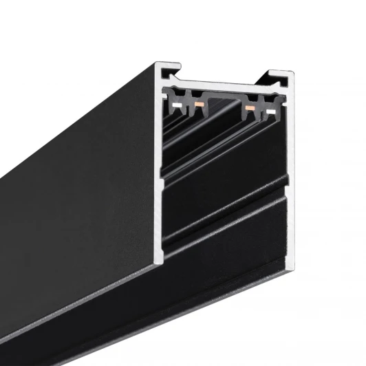 135301 Шинопровод трехфазный накладной/подвесной Novotech Vector 135301 черный 3м IP20 90-240V