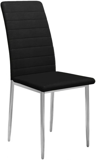 00-00069583 Стул DikLine ТЕКС каркас хром/ к/з Pegaso черный 00-00069583