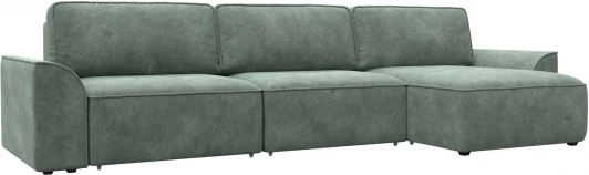 128491 Диван угловой Лига-048 НПБ лонг Лига Диванов (Велюр) арт.128491