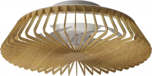 8198 Потолочная люстра светодиодная с вентилятором Mantra Himalaya 8198 (регулировка яркости, 220V, пульт управления, круглые)