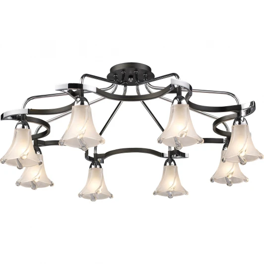 470-08-13 chrome + dark wengue Потолочная люстра N-Light 470 470-08-13 chrome + dark wengue