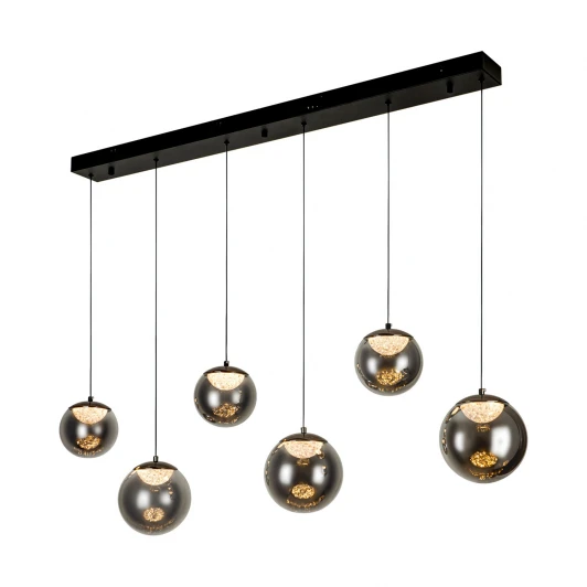 ML.2338.6 BK Подвесной светильник светодиодный с пультом с регулировкой цветовой температуры Modelux ML.2338.6 BK