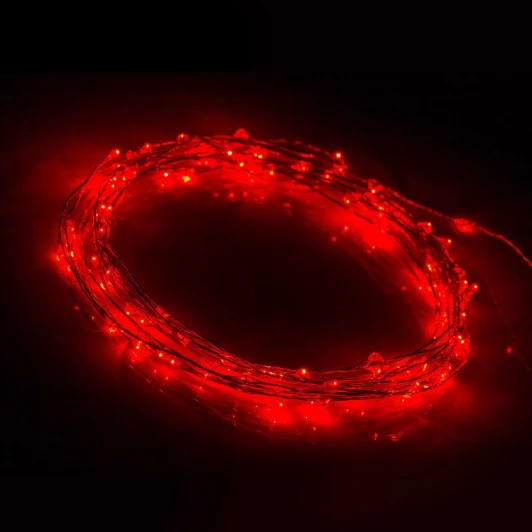 034761 Светодиодная гирлянда ARD-CLASSIC-DEW-5000-CLEAR-100LED-STD Red (12V, 2.1W) (IP65)