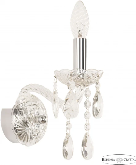 107B/1/141 Ni Бра Bohemia 107 107B/1/141 Ni (220V, подвески, подсвечник, свеча)