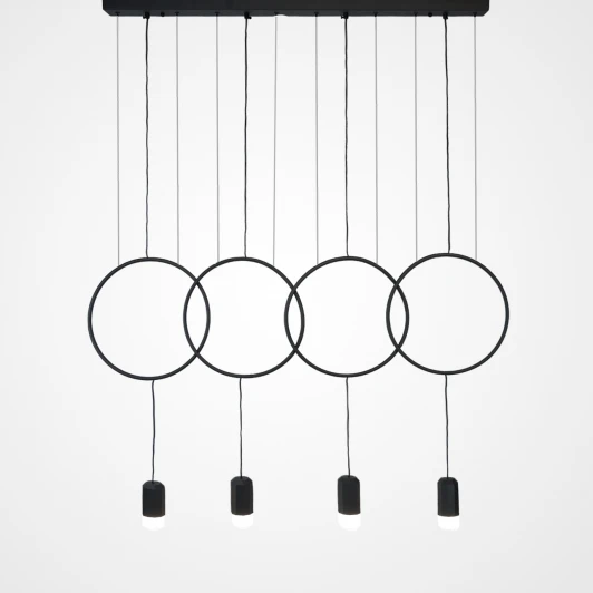 Forvet01 Подвесной светильник Forvet Black L4 By ImperiumLoft Forvet01 (LED, 220V, на проводе)