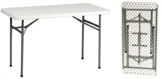 СтС120 Стол складной Сатурн белый