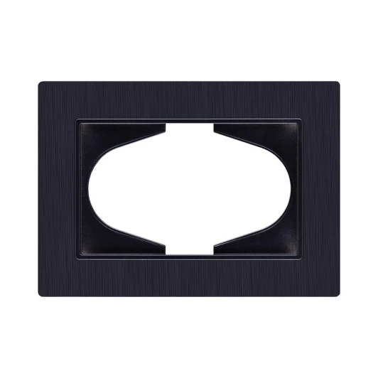 EP120BK Рамка для двойной розетки черный Kollinger Eleganz Plex EP120BK