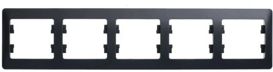 GSL000705 Рамка на 5 постов (антрацит) Systeme Electric Glossa GSL000705