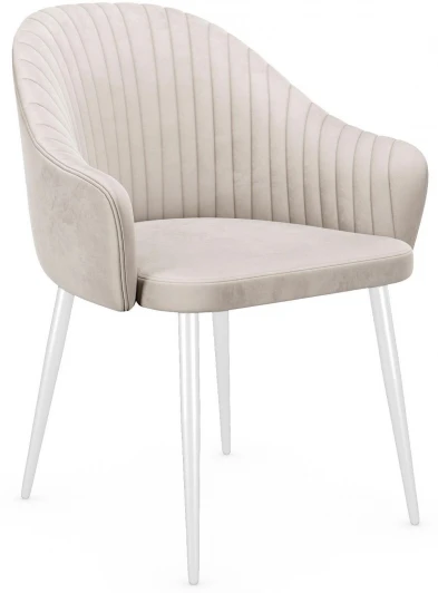 00-00073879 Стул DikLine 440 C103 крем, ножки белые арт.00-00073879