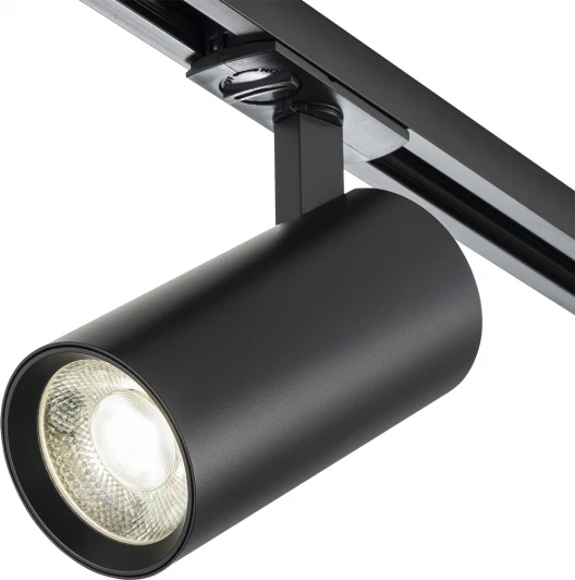 20002TRA/01LED SBK Трековый светильник однофазный Escada 20002 20002TRA/01LED SBK 10Вт, металл, черный матовый (220V, круглые)