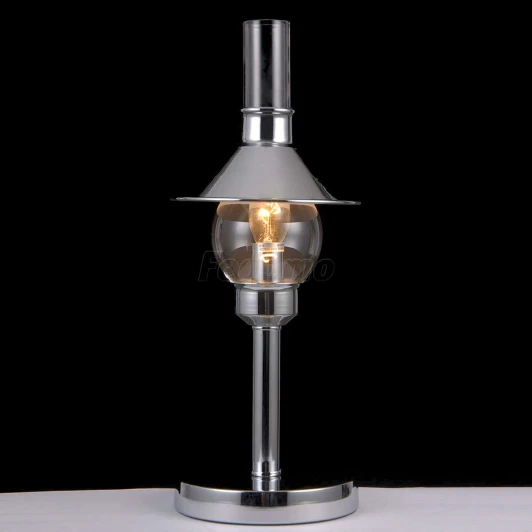 75055/1T CHROME Настольная лампа Natali Kovaltseva Alabarda, 1 плафон, хром с прозрачным