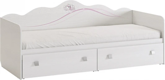 MDF-07.1747 Фэнтези Кровать, цвет белый рамух Mebelson (арт.MDF-07.1747)