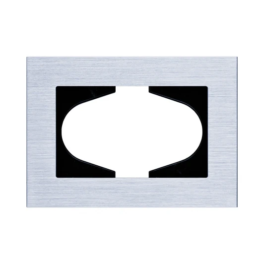 RA120SR Рамка для двойной розетки серебро Kollinger Reflex AL RA120SR