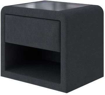 1923450 PROxSON Тумба Cube (Ткань: Рогожка Тетра Графит) 52x41