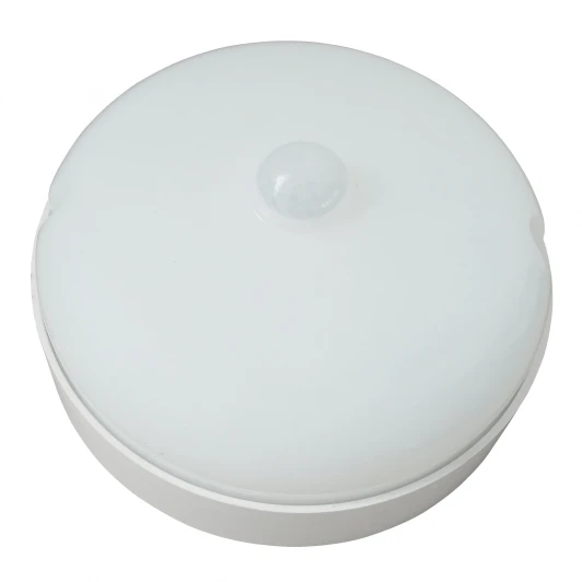 ULW-Q216 12W/4000К SENSOR IP65 WHITE Светильник светодиодный влагозащищенный с датчиком движения Volpe ULW-Q216 ULW-Q216 12W/4000К SENSOR IP65 WHITE