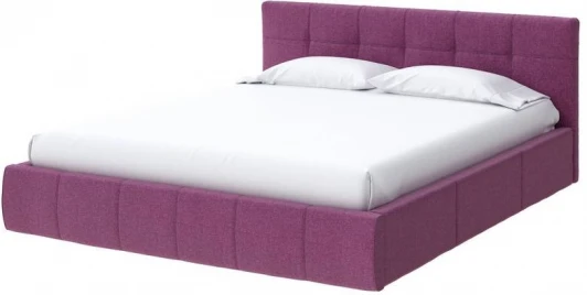 1897401 PROxSON Кровать Varna без основания (Ткань: Рогожка Savana Berry (фиолетовый)) 160x200