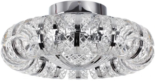 5029/104CL Потолочная люстра на штанге Odeon Light Mirage 5029/104CL хром/металл/акрил LED 104W 5935лм (220V, круглые)