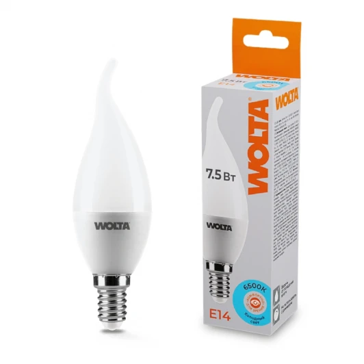 25WCD7.5E14 Светодиодная лампа 7.5Вт 6500K E14 Wolta 25WCD7.5E14