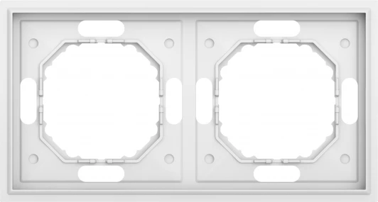 DS21233 Рамка 2-я, матовый белый Donel S08 DS21233