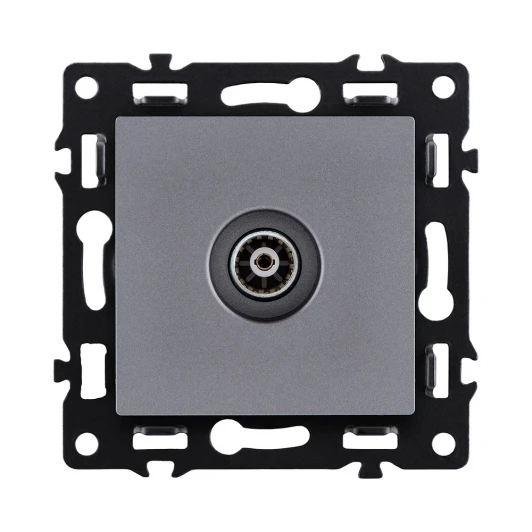 AS-021GY Розетка спутниковая SAT серый Kollinger Asthetik AS-021GY